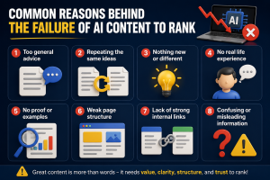 Reason behind the failure if ai content to rank