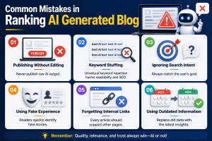 Common mistakes in publishing ai generated blog